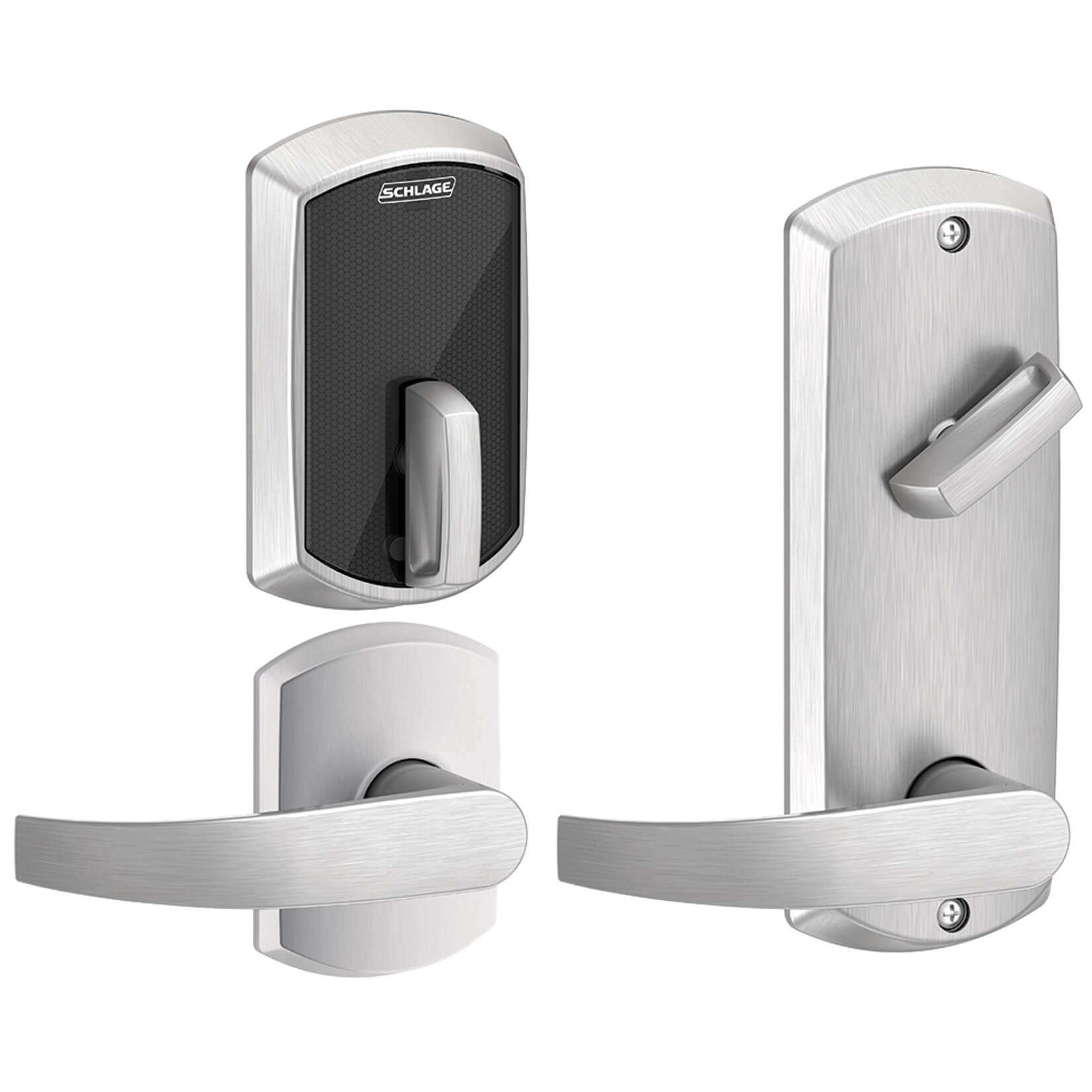 Schlage Control Interconnected Lock Satin Chrome FE410 GRW 626 4