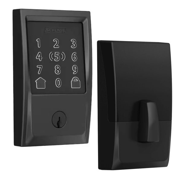 Schlage BE499WBCEN622 Encode Plus WiFi Electronic Keypad Deadbolt Matte Black