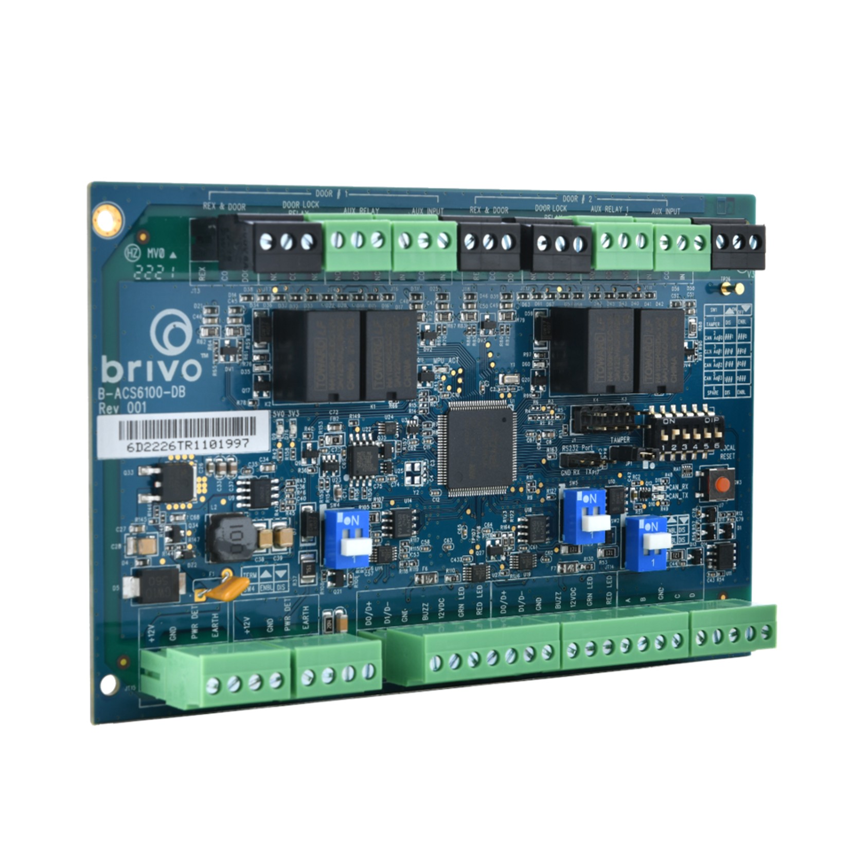 Brivo Access Controller ACS6100 Two Door Expansion Board